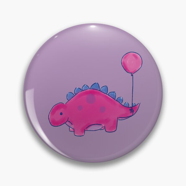 Item preview, Bisexual Stegosaurs Dinosaur with a Balloon Drawing 1 designed and sold by SChristineBrink.