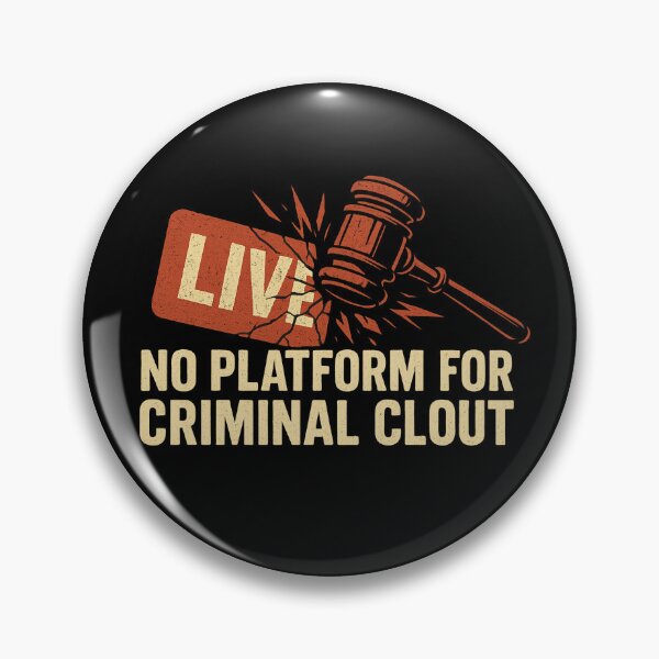 Item preview, No Platform For Criminal Clout designed and sold by DarthTorLin.