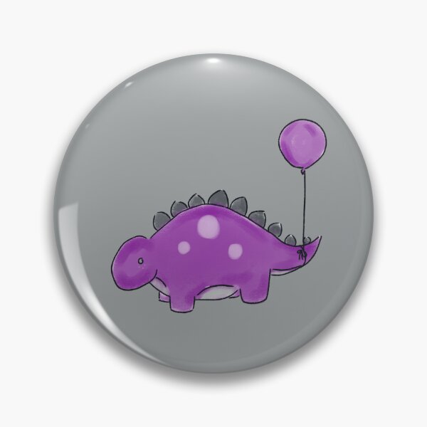 Item preview, Asexual Stegosaurs Dinosaur with a Balloon Drawing designed and sold by SChristineBrink.