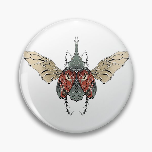 Item preview, Irezumi Oni Beetle designed and sold by eviebelleink.