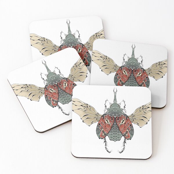 Item preview, Irezumi Oni Beetle designed and sold by eviebelleink.