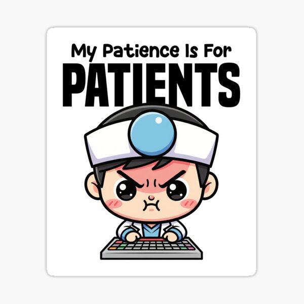 Vista previa del artículo con la obra «MI PACIENCIA ES PARA LOS PACIENTES - REGALO DE DOCTOR», diseñado y vendido por KEF Custom.