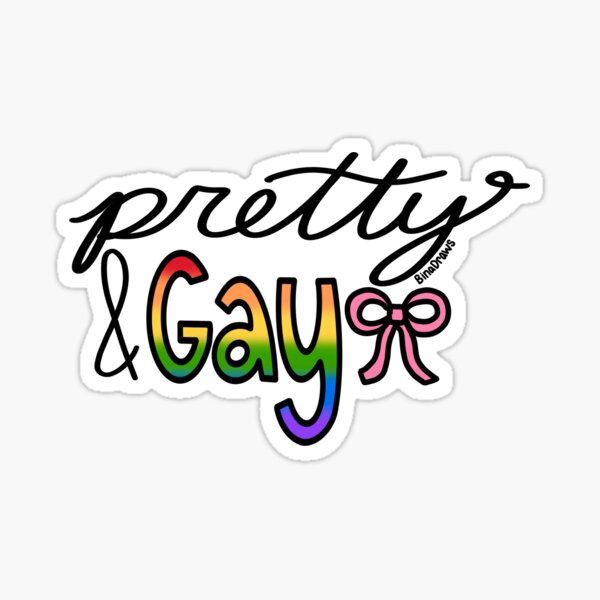 Item preview, Pretty & Gay with a bow designed and sold by BinaDraws.