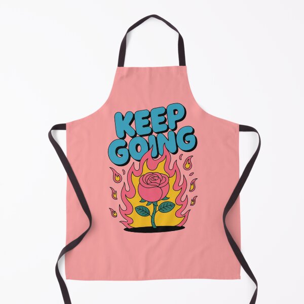 Item preview, Keep Going Burning Rose Cartoon Motivation designed and sold by MonkiFlipp.