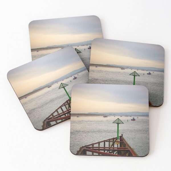 Item preview, Colourful Coastal Photograph of the the Old Pier at the mouth of Exmouth Docks designed and sold by Craig Reeves Photography.