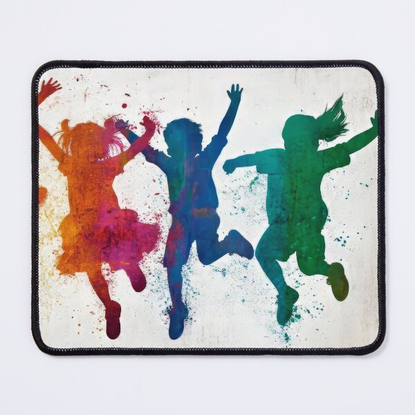Item preview, Abstract Children Jumping for Joy designed and sold by Steve Wilfong.