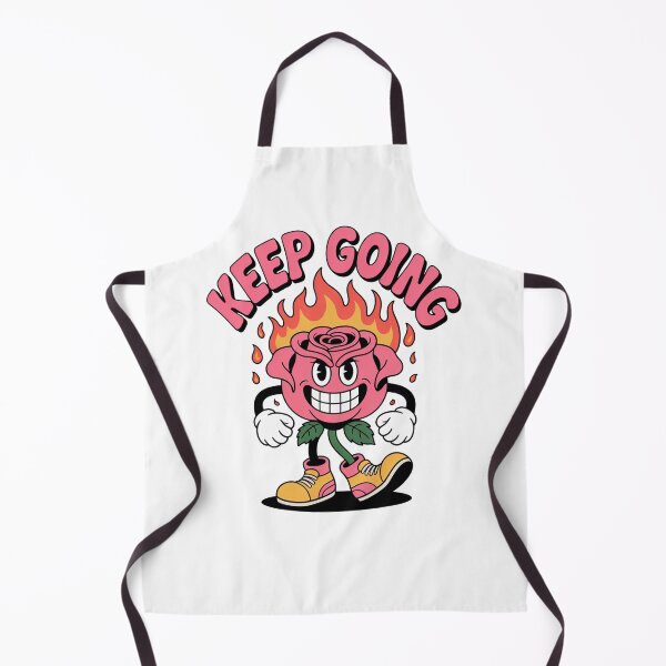 Item preview, Keep Going Burning Rose Cartoon Motivation designed and sold by MonkiFlipp.