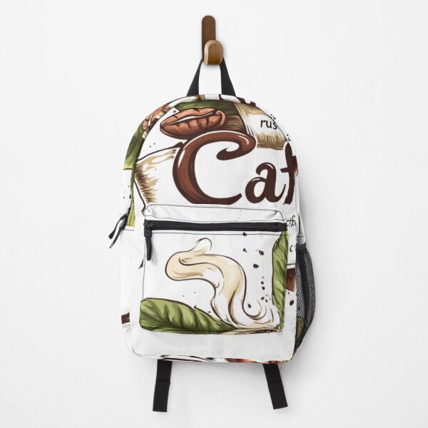 Item preview, rustic cafe coffee bean and leaf seamless pattern designed and sold by Inkora-Art.