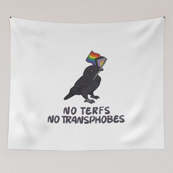 Item preview, No terfs no transphobes designed and sold by remerasnerdas.