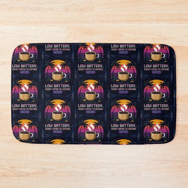 Item preview, Low Battery – Insert Coffee Retro Gamer Power-Up designed and sold by Taans-Creation.