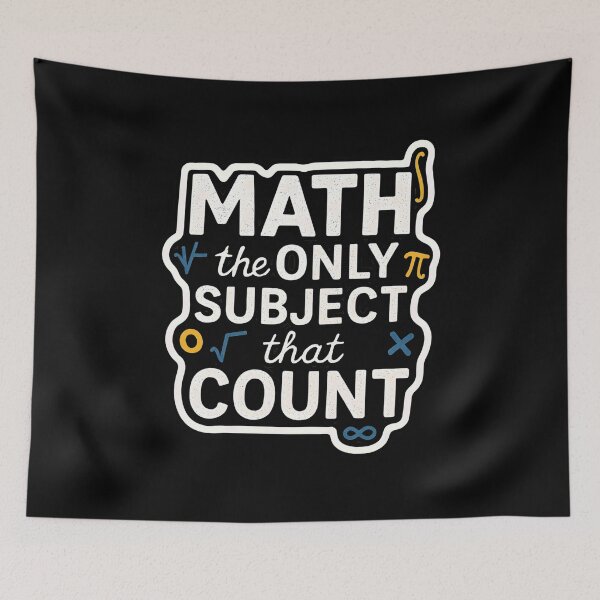 Item preview, Math the Only Subject that Counts-Math Teacher Gift designed and sold by belladesign7.