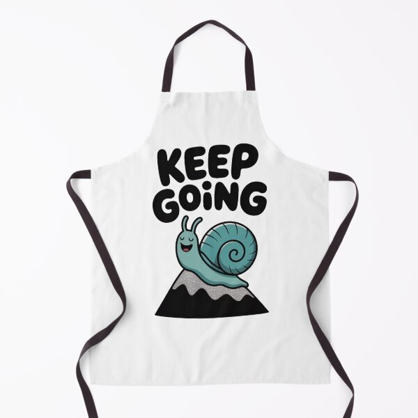 Item preview, Keep Going Cute Snail Climbing Mountain Design designed and sold by MonkiFlipp.