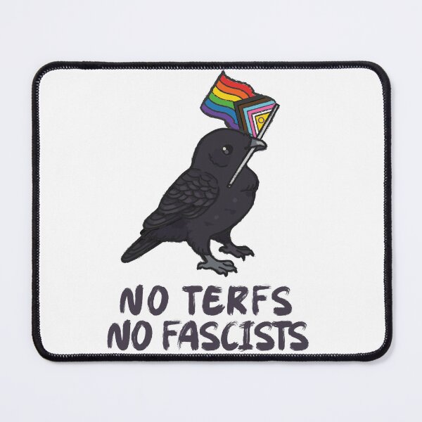 Item preview, No terfs no fascists designed and sold by remerasnerdas.