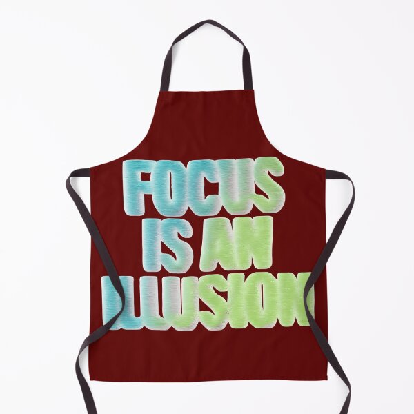 Item preview, Focus Is an Illusion – Optical Distortion Motivational Design designed and sold by Maximilianos.