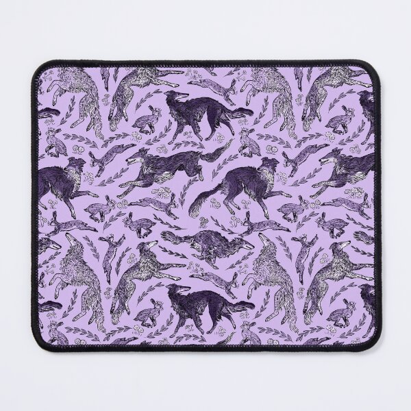 Item preview, Hounds and Hares - Shaded Purple Dogs on Lavender Field designed and sold by rutabagaprints.
