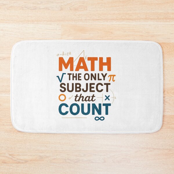 Item preview, Math the Only Subject that Counts-Math Teacher Gift designed and sold by belladesign7.
