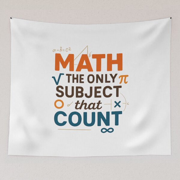 Item preview, Math the Only Subject that Counts-Math Teacher Gift designed and sold by belladesign7.