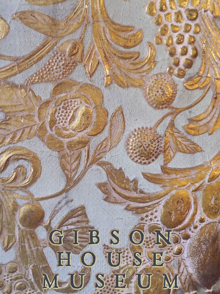 Thumbnail 4 of 4, iPhone Case, Gibson House Museum Wallpaper Inset designed and sold by TheGibsonHouse.