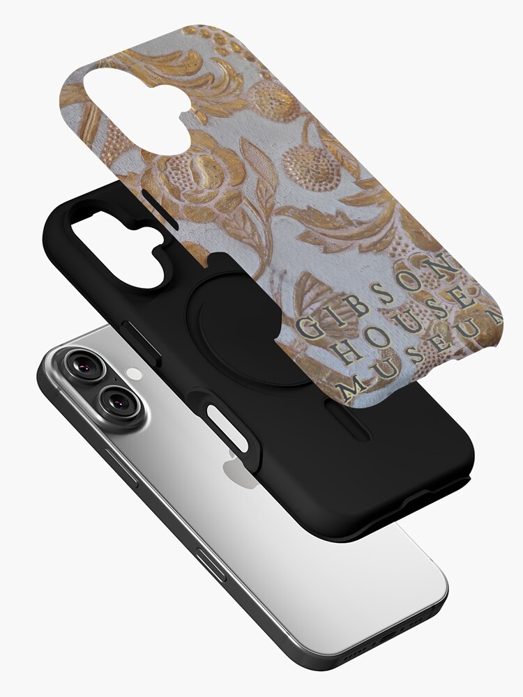 Thumbnail 2 of 4, iPhone Case, Gibson House Museum Wallpaper Inset designed and sold by TheGibsonHouse.