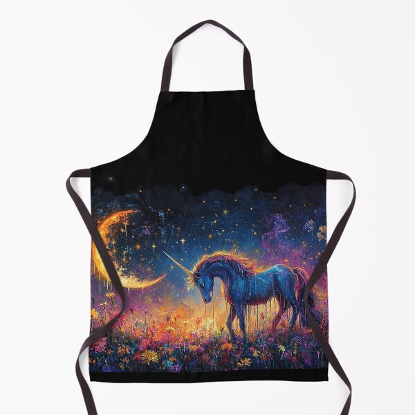 Item preview, Unicorn Under the Quarter Moon designed and sold by Lucid Imagined.