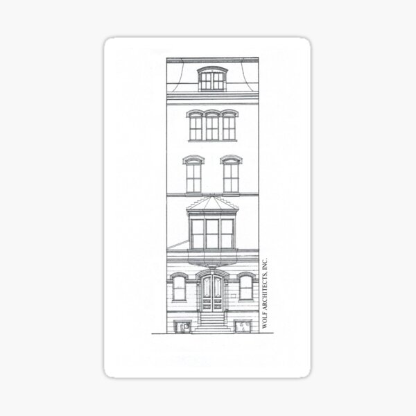 Item preview, Front Facade Architectural Rendering designed and sold by TheGibsonHouse.