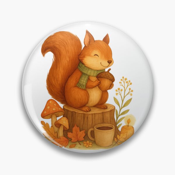 Item preview, Watercolor squirrel designed and sold by Bluntdivas.