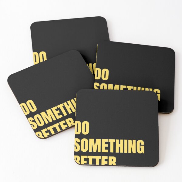 Item preview, Do Something Better Motivational Black Poster designed and sold by Dew's.