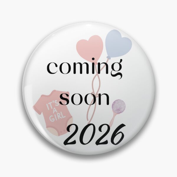 Item preview, Pregnancy Announcement Baby Girl 2026 Rattle designed and sold by LiskoDesign.