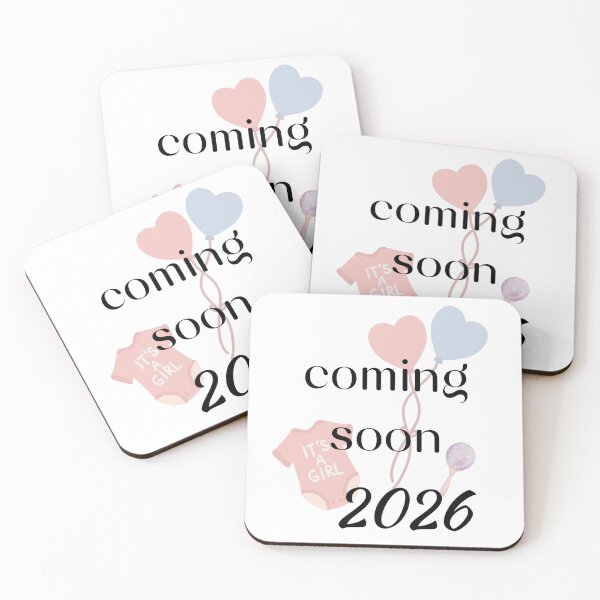 Item preview, Pregnancy Announcement Baby Girl 2026 Rattle designed and sold by LiskoDesign.