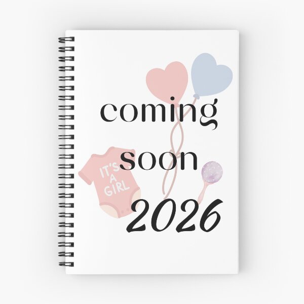 Item preview, Pregnancy Announcement Baby Girl 2026 Rattle designed and sold by LiskoDesign.