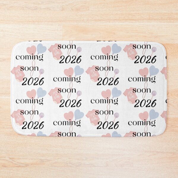 Item preview, Pregnancy Announcement Baby Girl 2026 Rattle designed and sold by LiskoDesign.