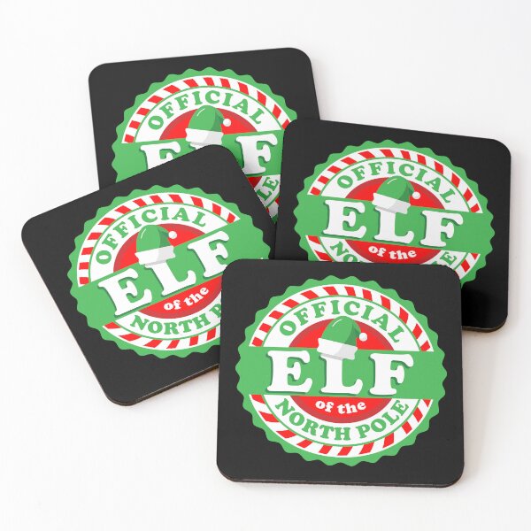 Item preview, Official Christmas Elf of the North Pole round badge logo designed and sold by Jdawnink.