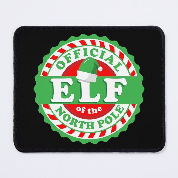 Item preview, Official Christmas Elf of the North Pole round badge logo designed and sold by Jdawnink.