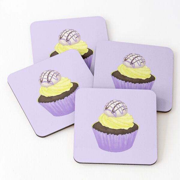 Item preview, Lemon Lavender Choco White Chocolate Cupcake Drawing designed and sold by SChristineBrink.