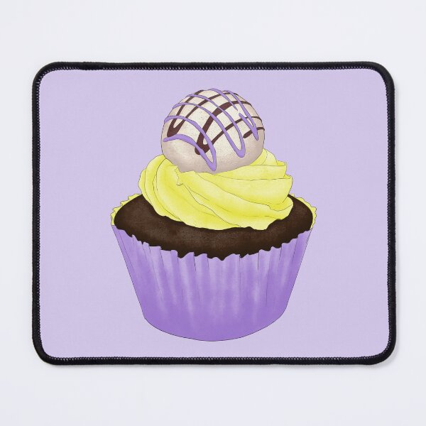 Item preview, Lemon Lavender Choco White Chocolate Cupcake Drawing designed and sold by SChristineBrink.