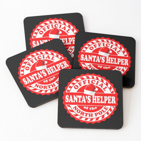 Item preview, Official Christmas Santa's Helper of the North Pole round badge logo designed and sold by Jdawnink.