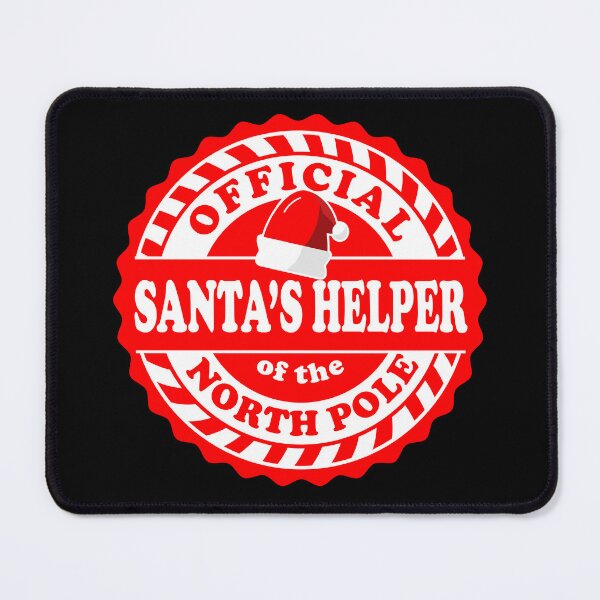 Item preview, Official Christmas Santa's Helper of the North Pole round badge logo designed and sold by Jdawnink.