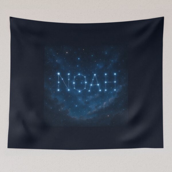 Item preview, Noah Constellation Art – Starry Night Galaxy Name Design designed and sold by VoidBloom Studio.