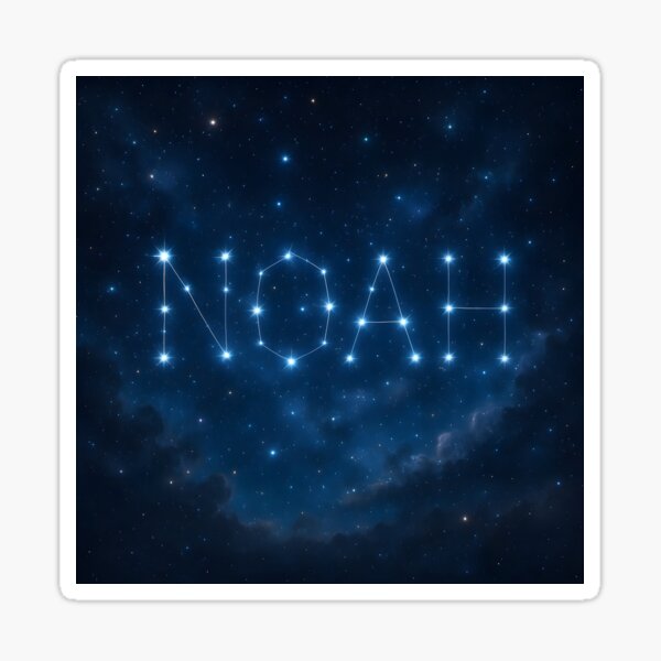Item preview, Noah Constellation Art – Starry Night Galaxy Name Design designed and sold by WarehouseGoods.