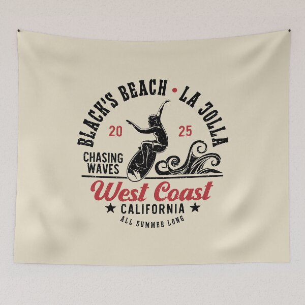 Item preview, Surfing Black's Beach Surf La Jolla San Diego California designed and sold by eclecTEEq.