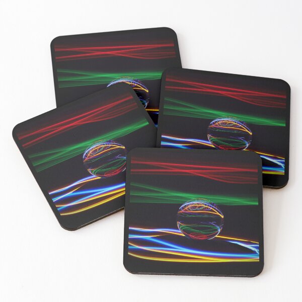 Item preview, Creative Colourful Neon Light Trail Photography with Crystal Ball designed and sold by Craig Reeves Photography.