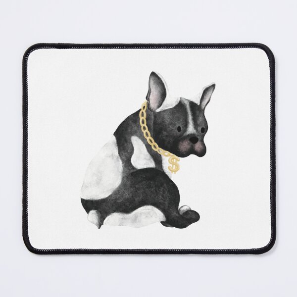 Item preview, Cool French Bulldog with Gold Dollar Chain - Gangster Dog Art designed and sold by nuteling.