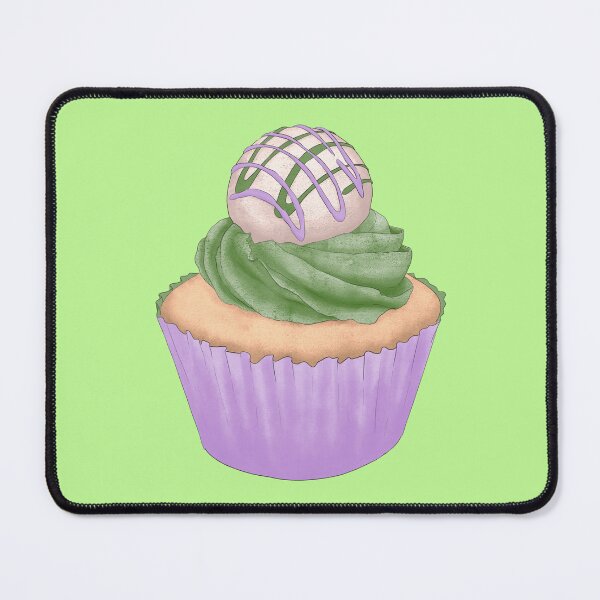 Item preview, Matcha Lavender White Chocolate Cupcake Drawing designed and sold by SChristineBrink.