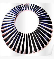 OP ART, 60S, MOD, GEOMETRIC DESIGN, ART DECO FAN Poster