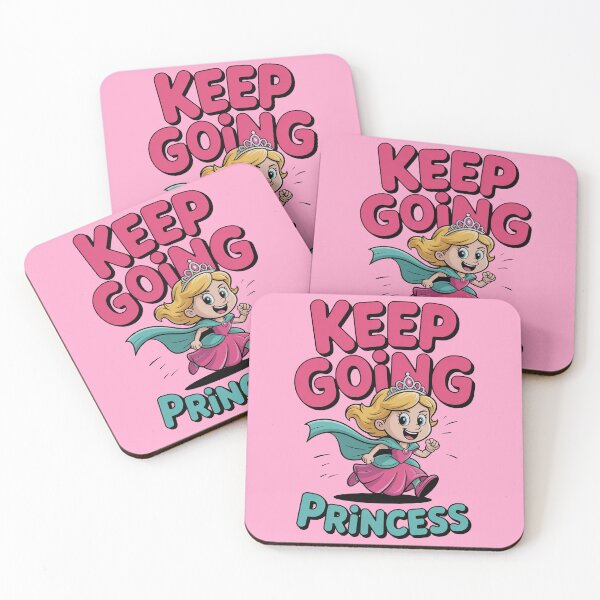 Item preview, Keep Going Cute Cartoon Princess Design designed and sold by MonkiFlipp.
