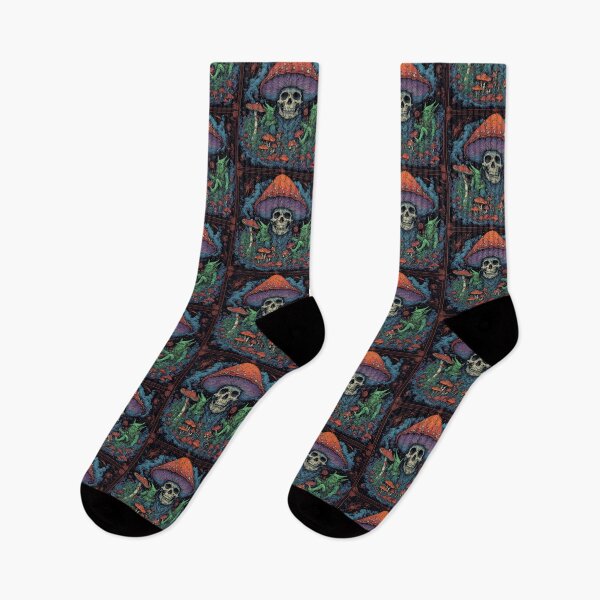 Item preview, Psychedelic Mushrooms Art  designed and sold by TheDarkWardrobe.