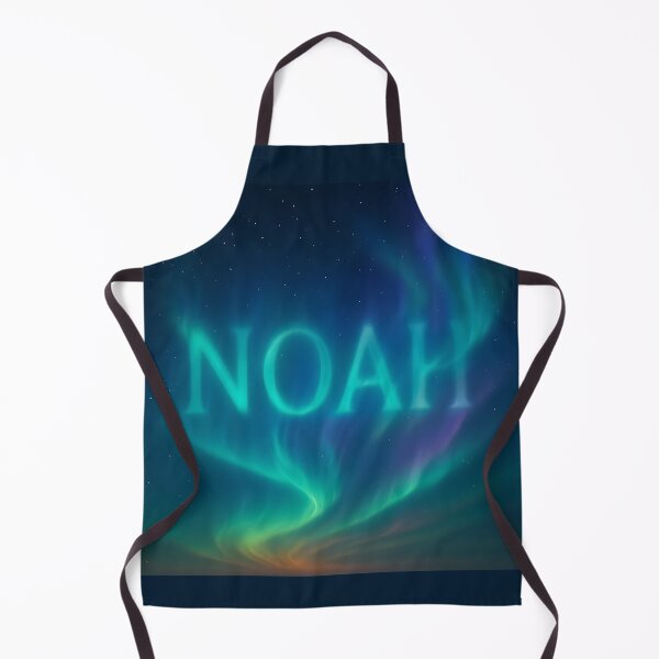 Item preview, Noah Aurora Borealis Art – Northern Lights Name Design in Night Sky designed and sold by VoidBloom Studio.