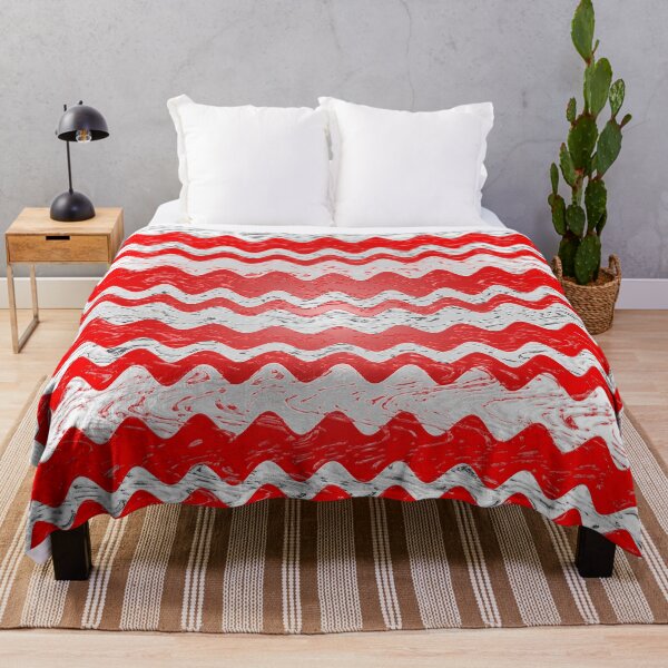 Item preview, Red White Stripe Patchy Marble Pattern designed and sold by MarkUK97.