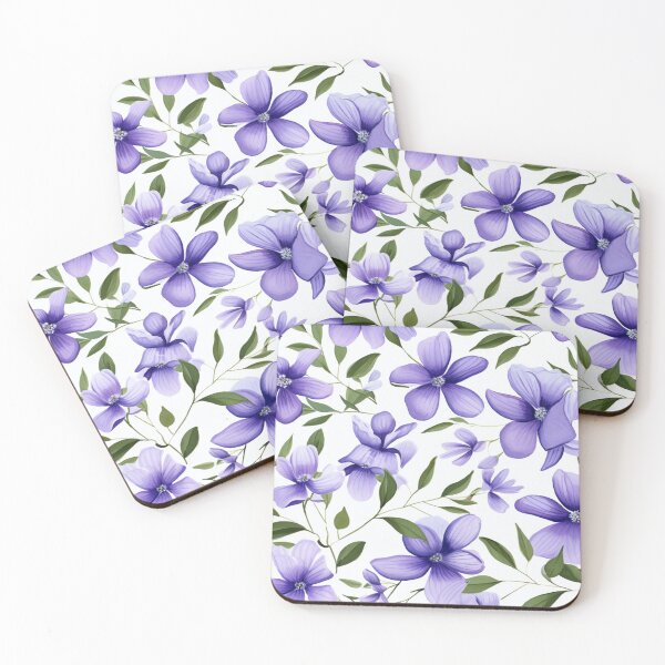 Item preview, small purple flowers violets designed and sold by LiskoDesign.