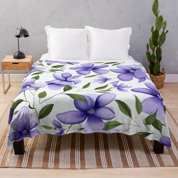 Item preview, small purple flowers violets designed and sold by LiskoDesign.